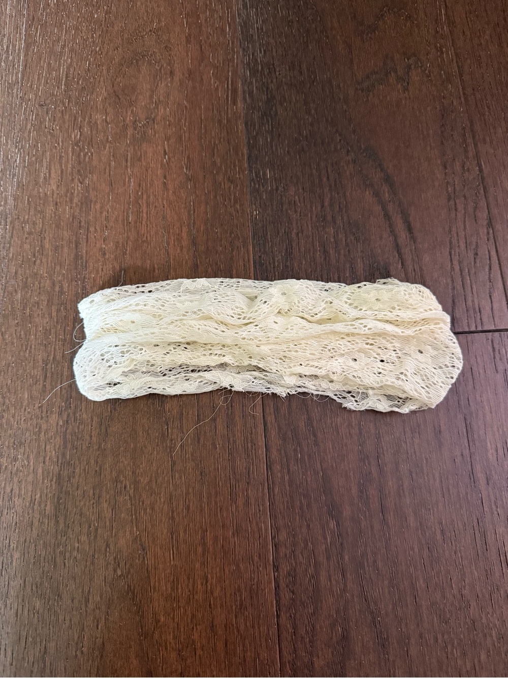 Cream Lace Hair Wrap Headband - Women's Accessory
